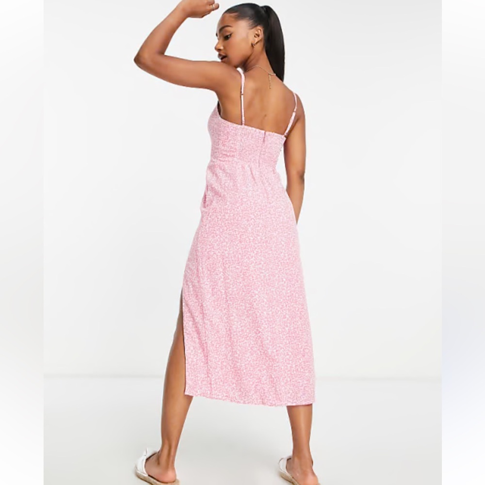 Abercrombie &Fitch midi Pink Floral Women's Dress